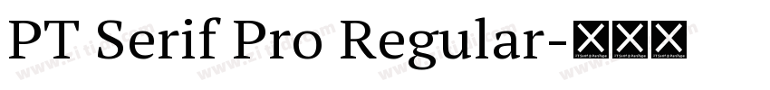 PT Serif Pro Regular字体转换